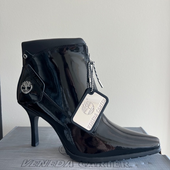 Timberland Veneda Carter Women's Zip Up Heeled Authentic Booties US 9 - Picture 6 of 8